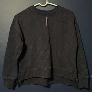 Frankie Girls Crop Sweatshirt Size 14 Navy NWT